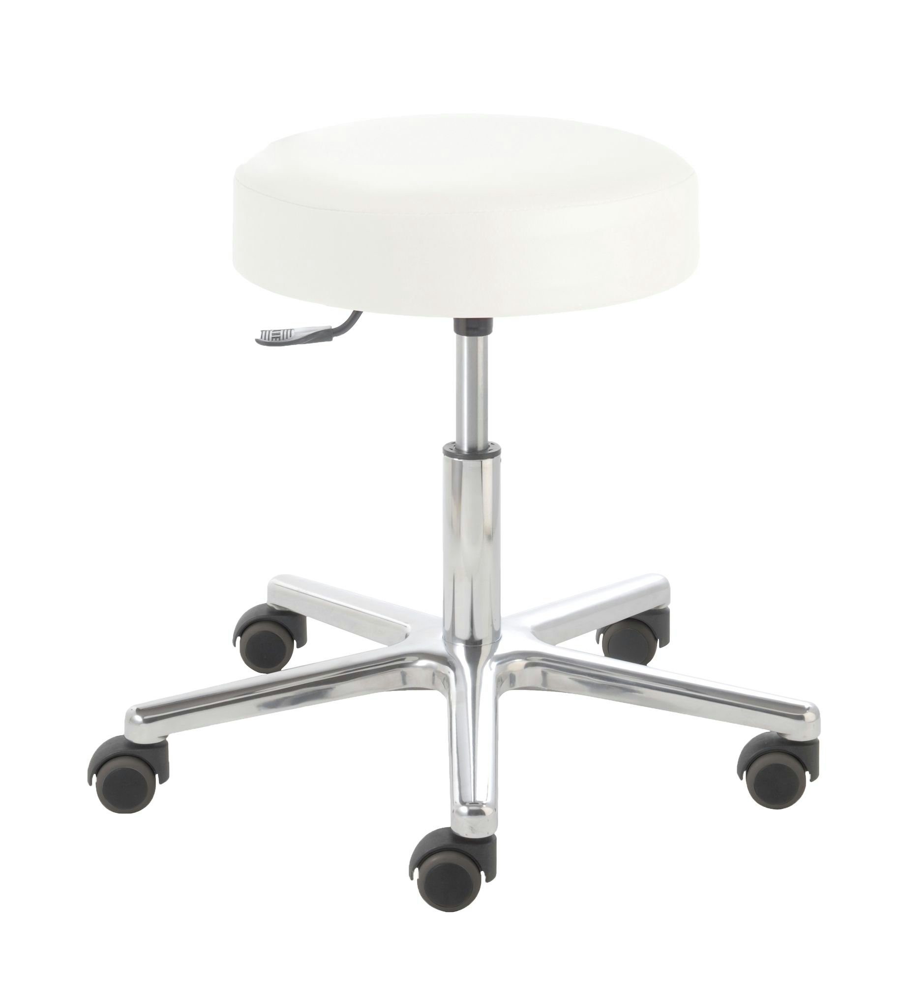 Arbeitshocker Rollhocker puffi® 4100, Sitzhöhe ca. 45 - 59 cm