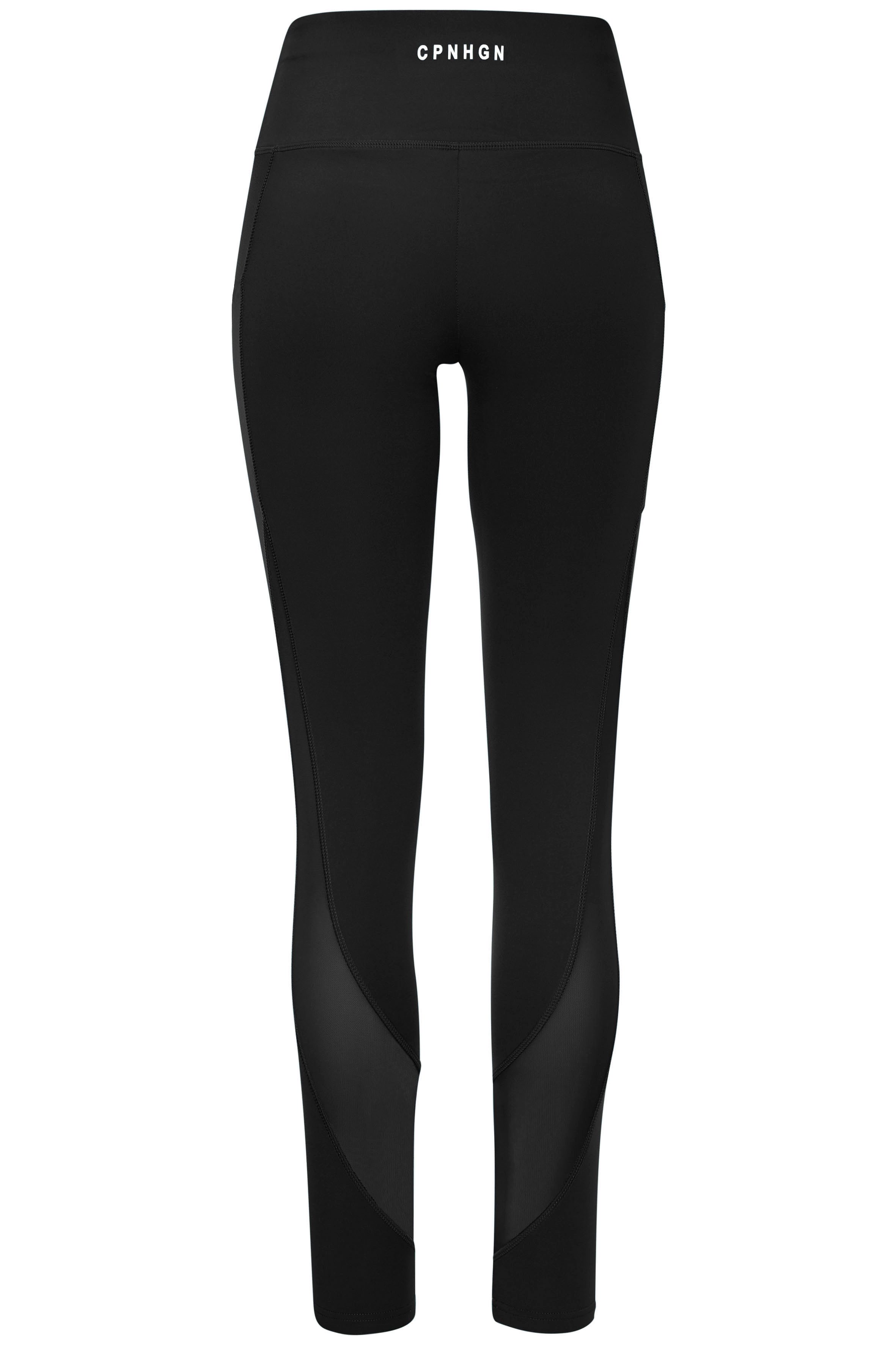 Copenhagen Studios Funktionsleggings mit Mesh-Einsatz und Handytasche am Bein