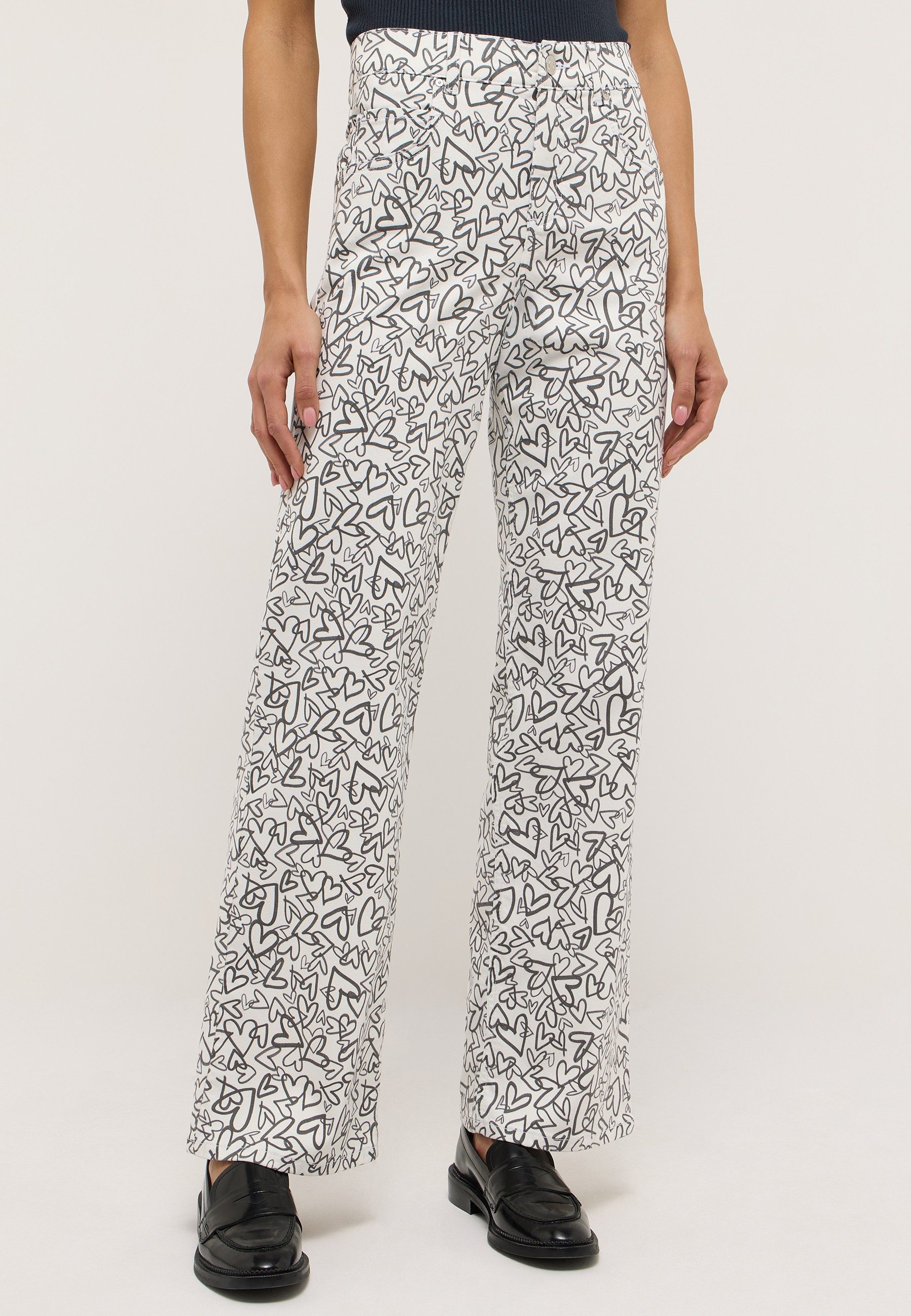 ANGELS Stretch-Jeans ANGELS LARA off white print 954 2900.7109