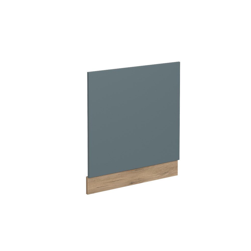 Vicco Frontblende R-Line, Blau-Grau/Goldkraft Eiche, 60 cm ohne Arbeitsplatte