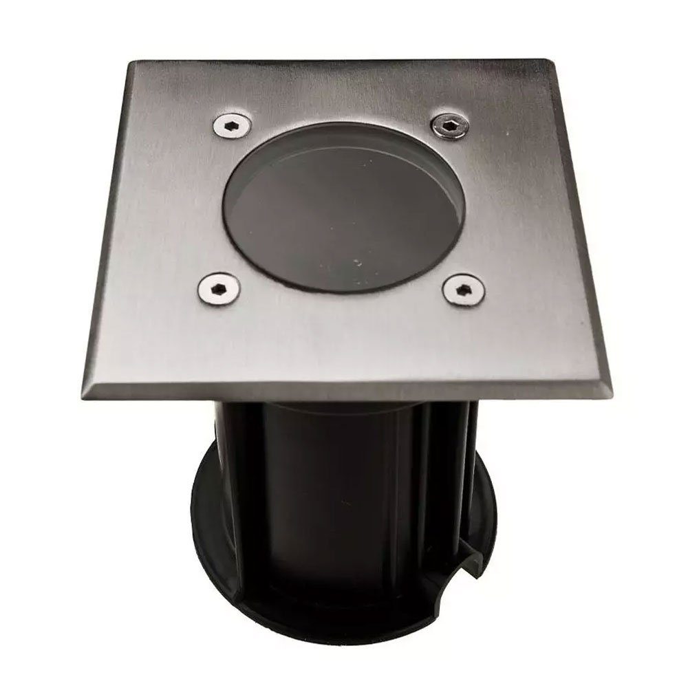 V-TAC LED Einbaustrahler, Leuchtmittel inklusive, Warmweiß, Farbwechsel, Boden Einbau Lampe Edelstahl Glas Garten Dimmer Fernbedienung im Set