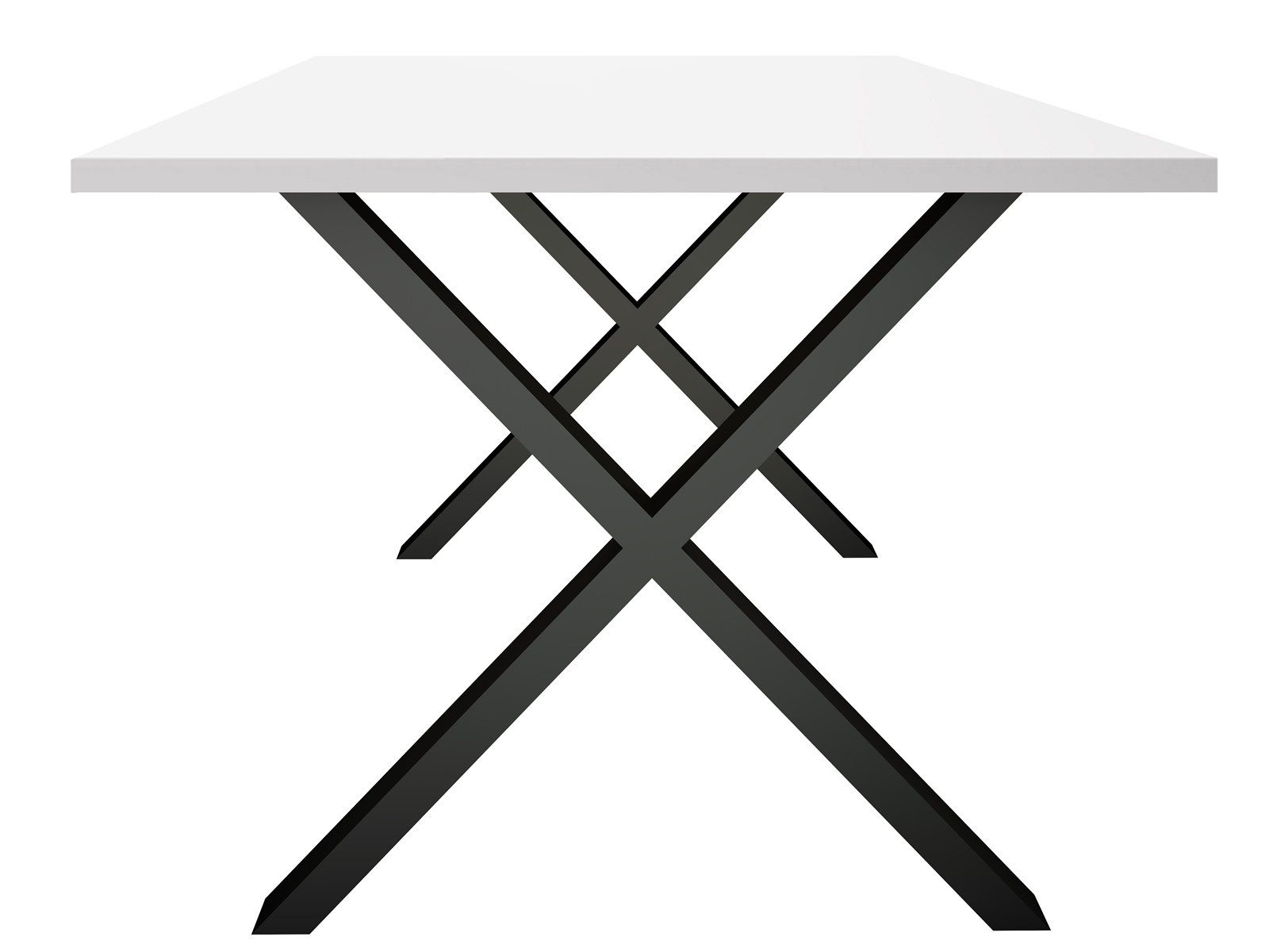 Storado Esstisch Big System Metall X Esstisch 20010, Der Esstisch Big System Metall X (140x90 cm, für bis zu 10 Personen).