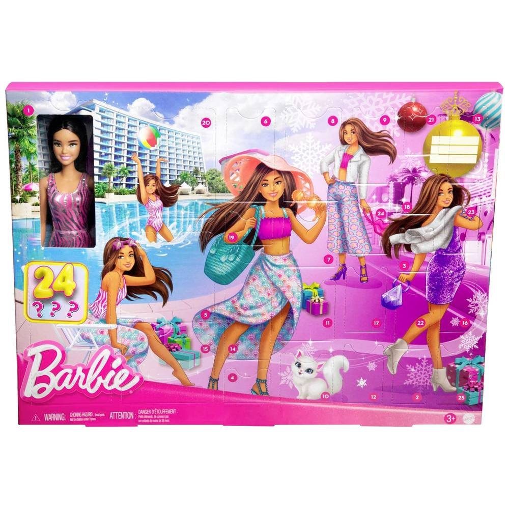 Mattel® Adventskalender Barbie, mit Puppe, Outfits und Accessoires, für