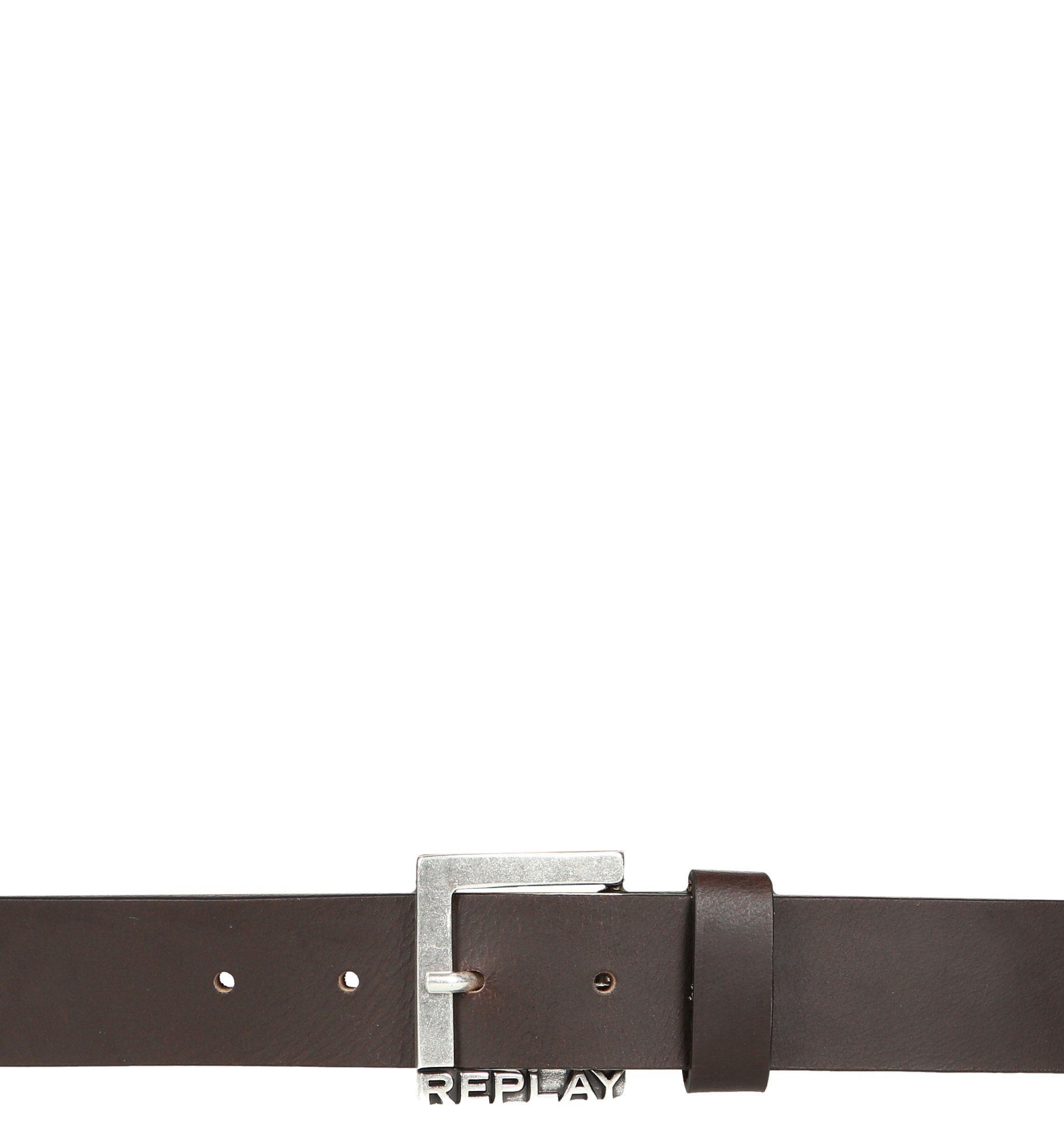Men's Cocoa Gürtel Leder Hüftgürtel cm 3.5 Accessoires Replay Brown -
