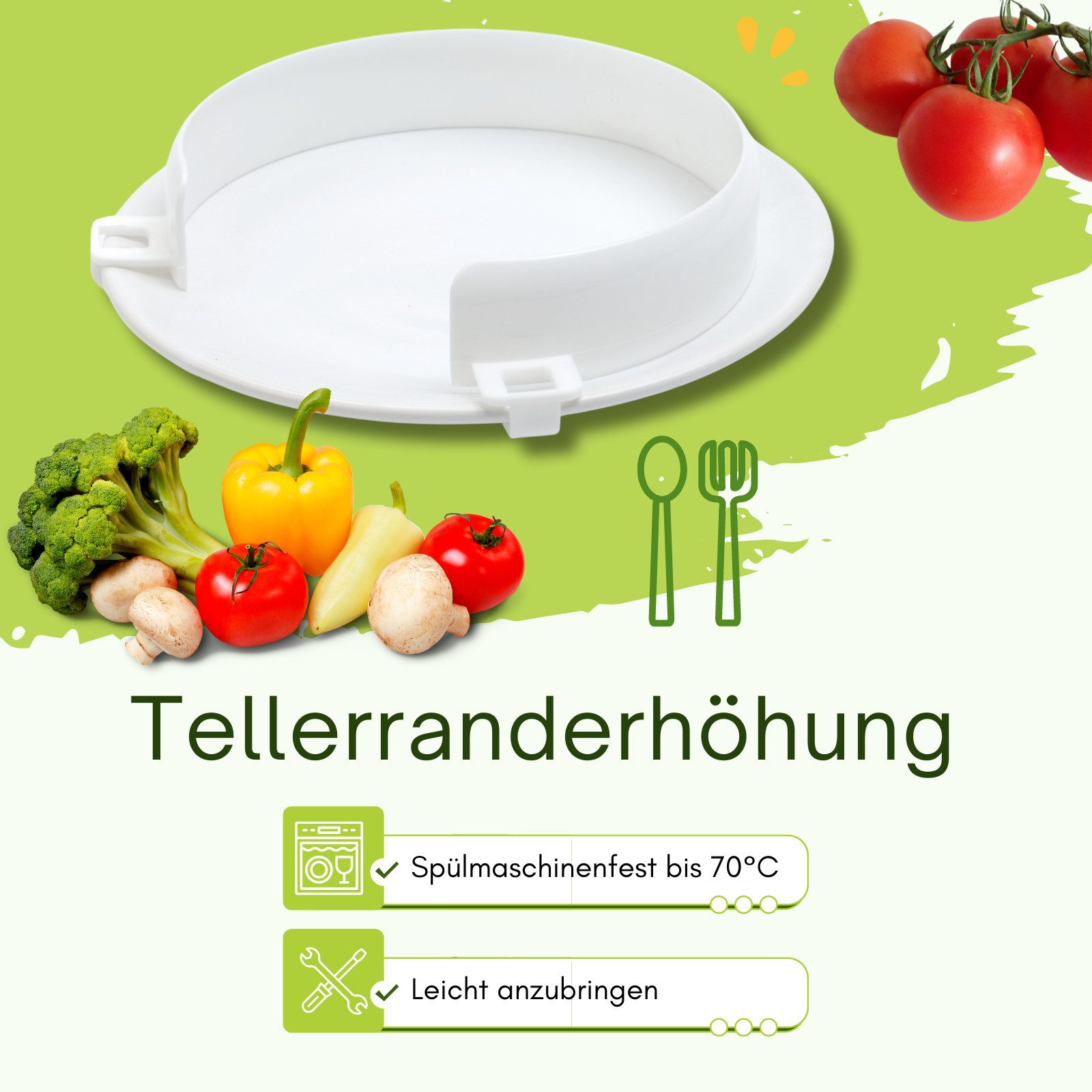 Sundo Homecare Teller Rehaforum Tellerranderhöhung für selbständiges Essen