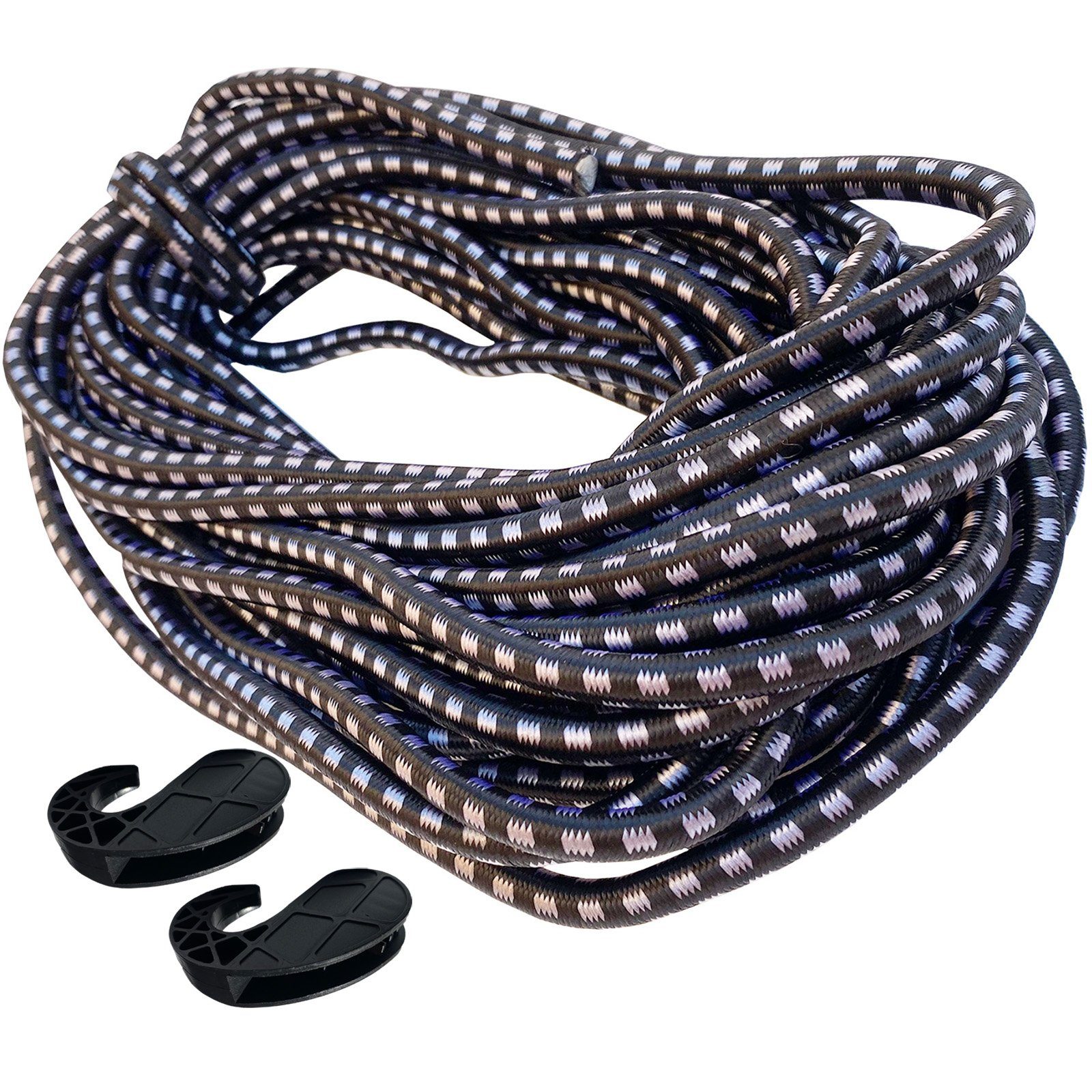 ECI Tools Expanderseil Ø 8mm Länge 10 m Schwarz mit 2 Haken Drahtseil (10 m günstig online kaufen