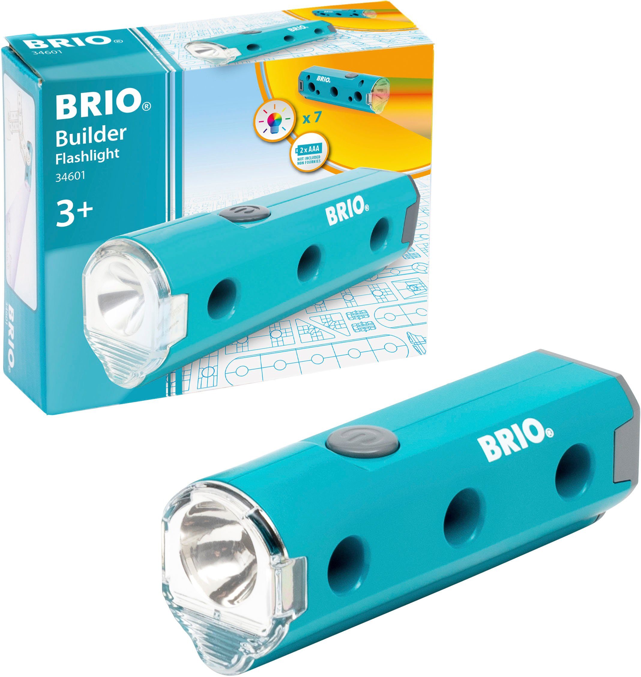 BRIO® Taschenlampe Builder Taschenlampe, für Kinder; FSC®- schützt Wald -  weltweit, Kompatibel mit anderen BRIO Builder Elementen