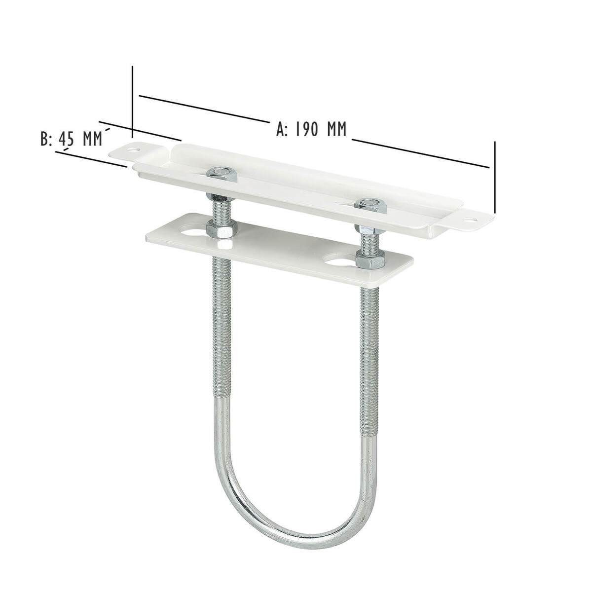 siwitec Heizkörperkonsole 2x Vario-Heizkörperkonsole weiss, vormontierte Heizkörperkonsole für R, (2-tlg)