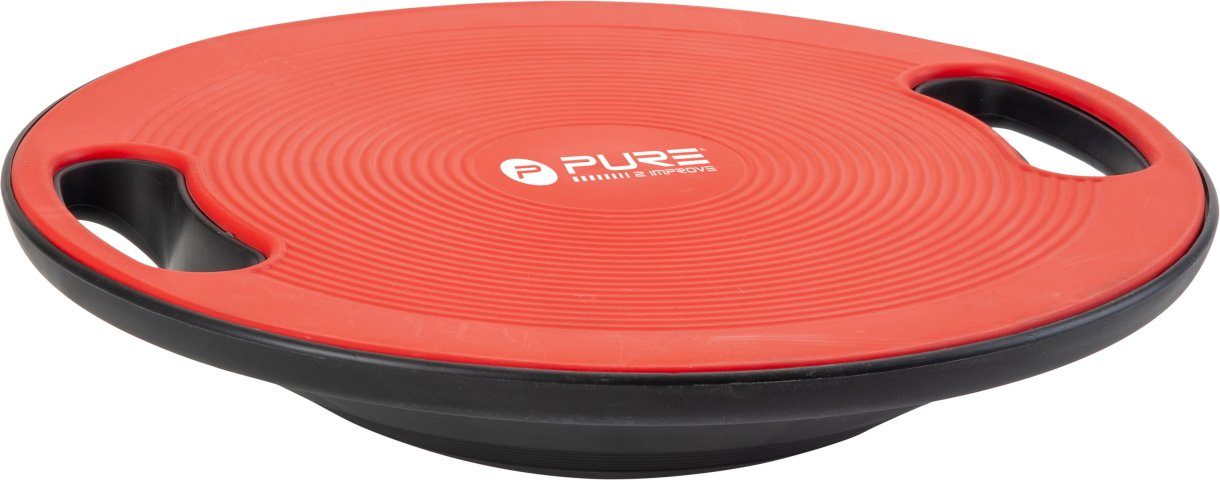 Pure 2 Improve Balanceboard SPORT, mit Griffen, schwarz-rot