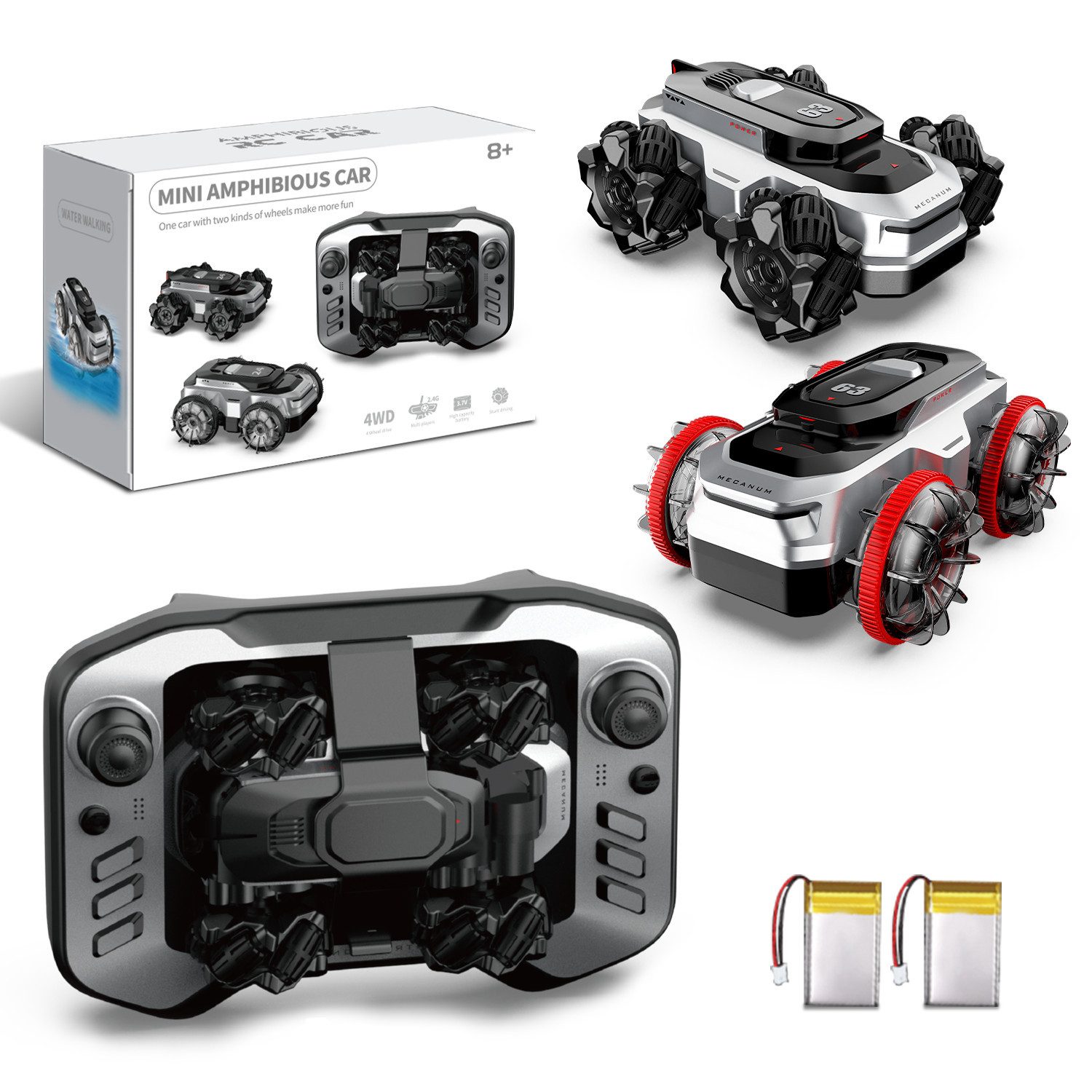 RC-Auto Amphibienfahrzeug Ferngesteuertes Auto Mini RC Auto Car Pool Spielzeug