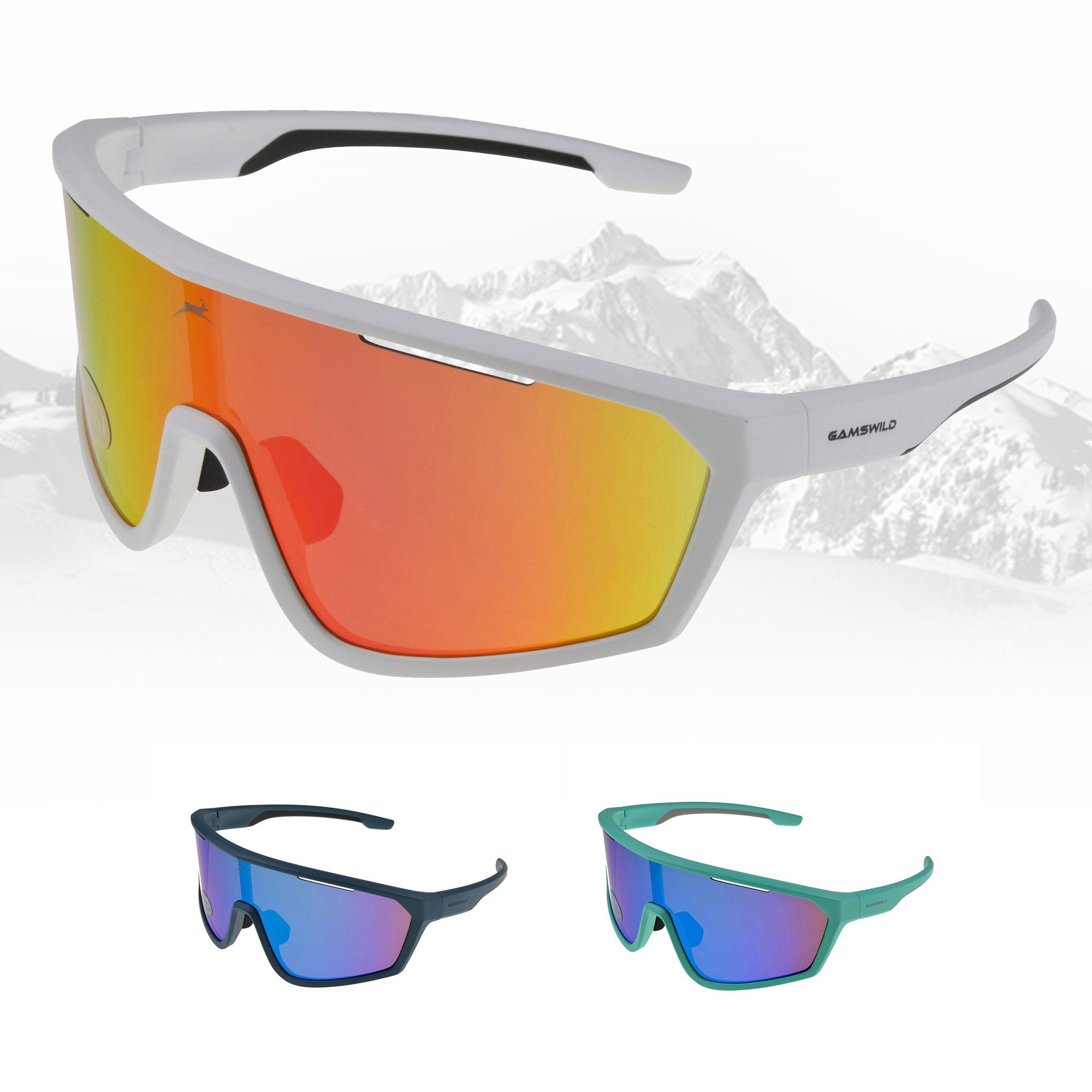 Monoscheibensonnenbrille UV400 Sonnenbrille Skibrille Fahrradbrille TR90 tolles Design Damen