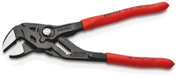 Knipex Zangenschlüssel 86 01 180 Zange und Schraubenschlüssel in einem Werkzeug, 1-tlg., grau atramentiert, mit Kunststoff überzogen 180 mm