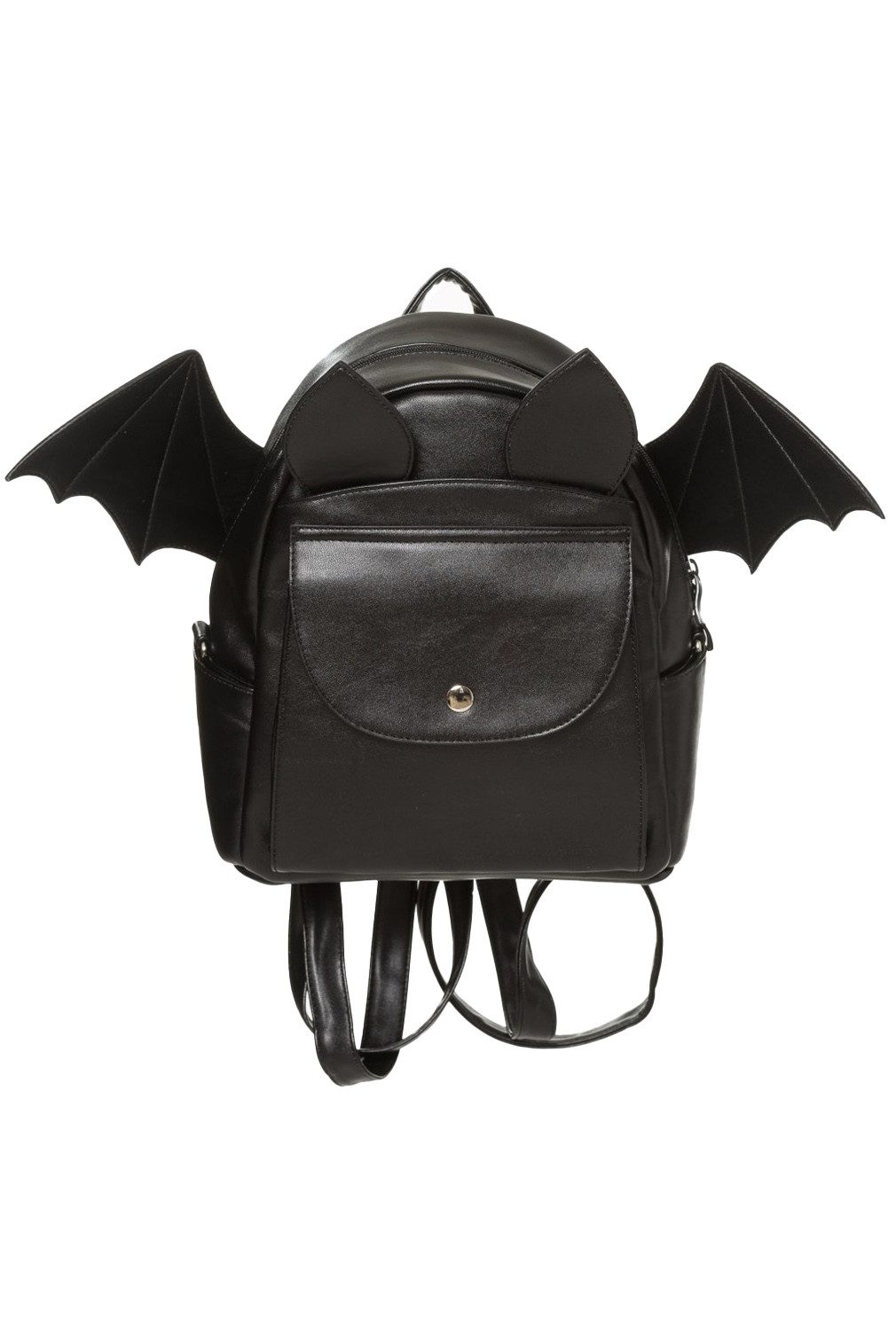 Banned Rucksack Waverley Schwarz, Abnehmbaren Fledermaus Flügel