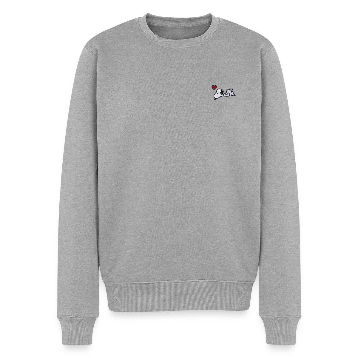 Spreadshirt Sweatshirt Peanuts Snoopy Liebe Herz Love Stick Herren Premium Pullover (1-tlg)