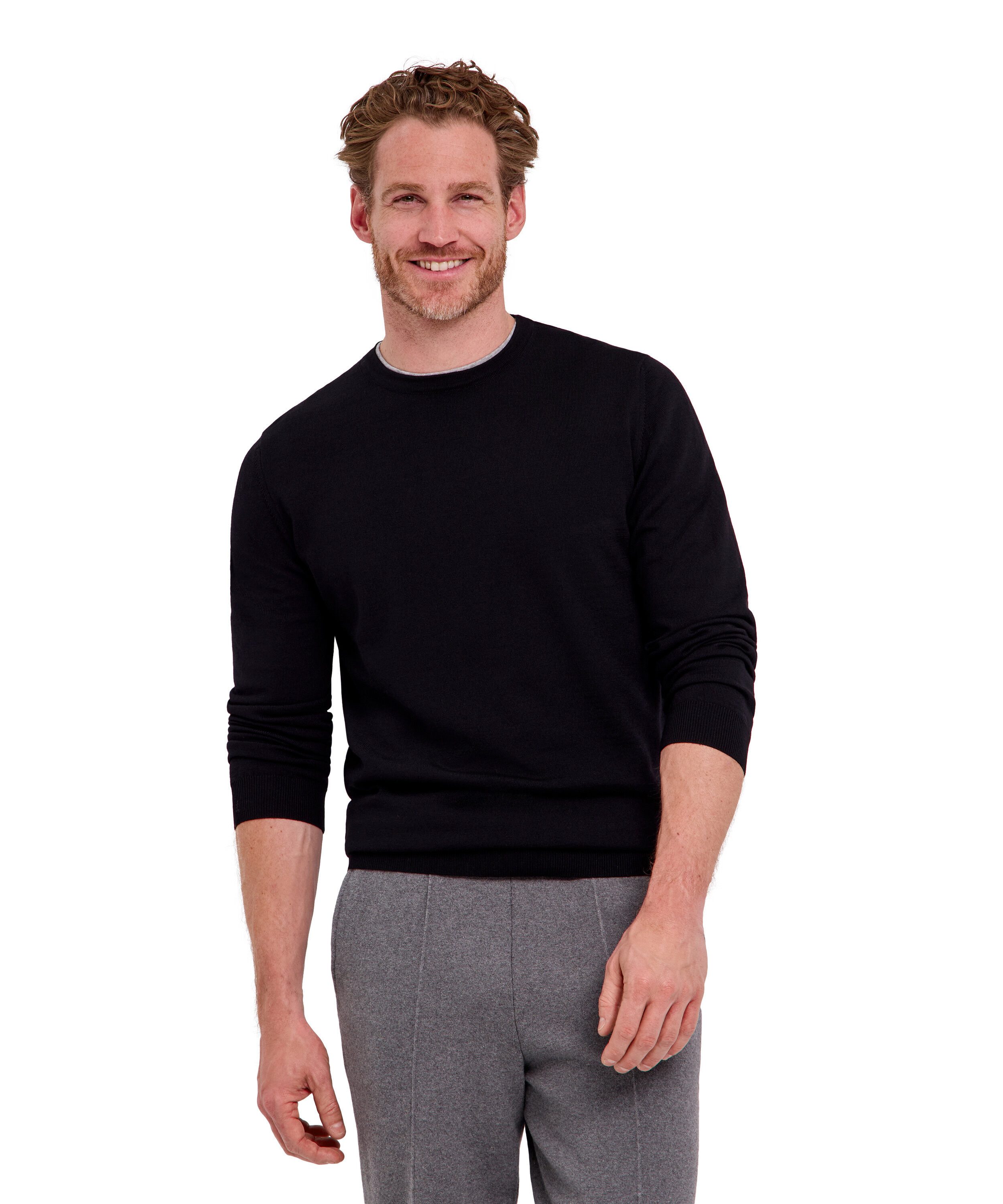 Strickpullover Pullover aus reiner, extrafeiner Merinowolle