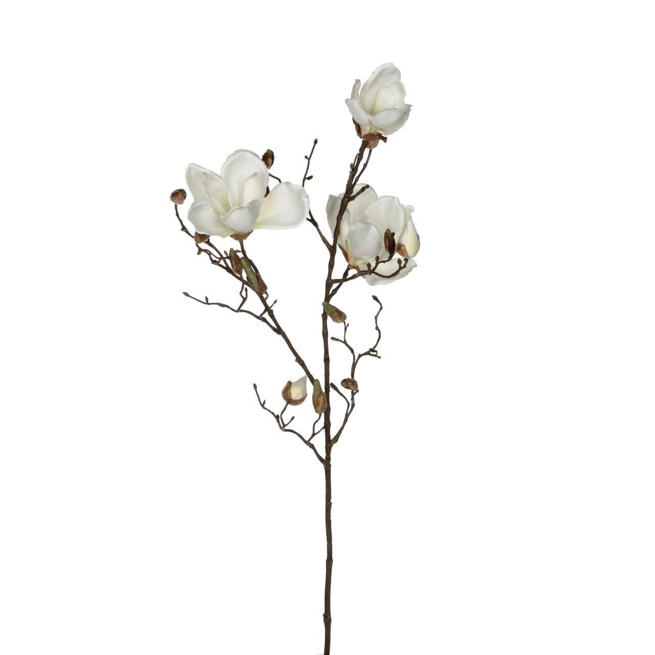 Kunstpflanze Mica künstliche Magnolia weiß, 88 cm, Mica Decorations