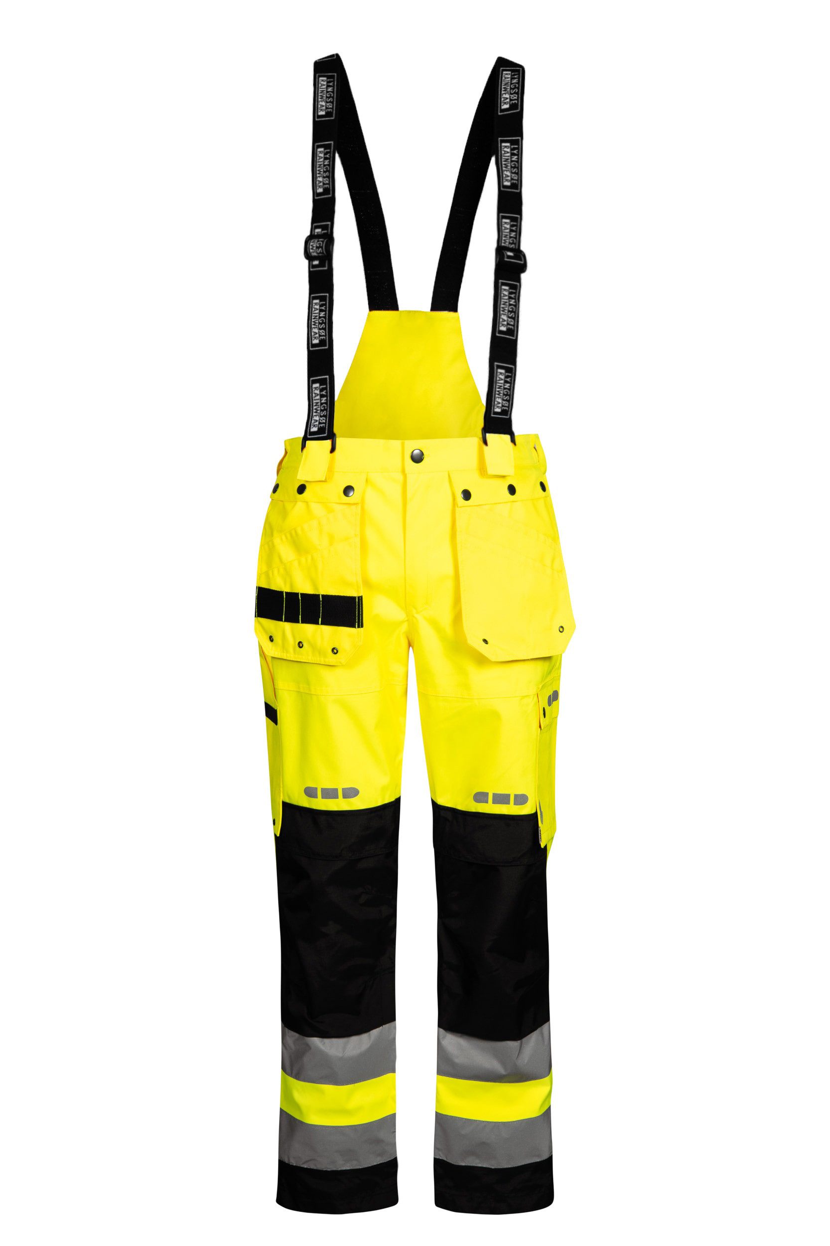Lyngsoe Rainwear Regenhose Atmungsaktive Shell-Hose in reißfester Qualität mit abnehmbaren, elastischen Trägern