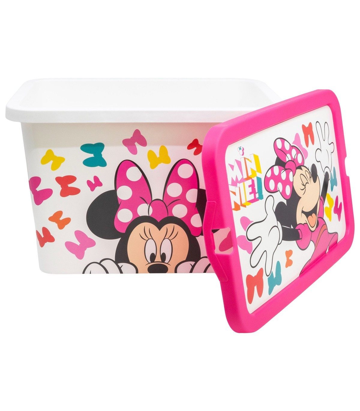 Disney Minnie Mouse Aufbewahrungsbox 7 l Kinderzimmer Box für Spielzeu