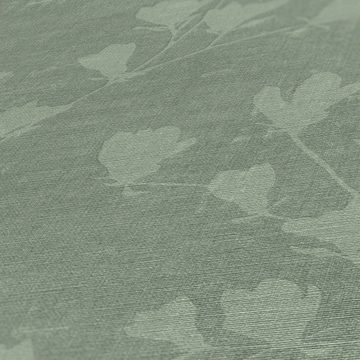 A.S. Création Vliestapete Nara Blätterranke, leicht strukturiert, matt, (1 St), Tapete Natur