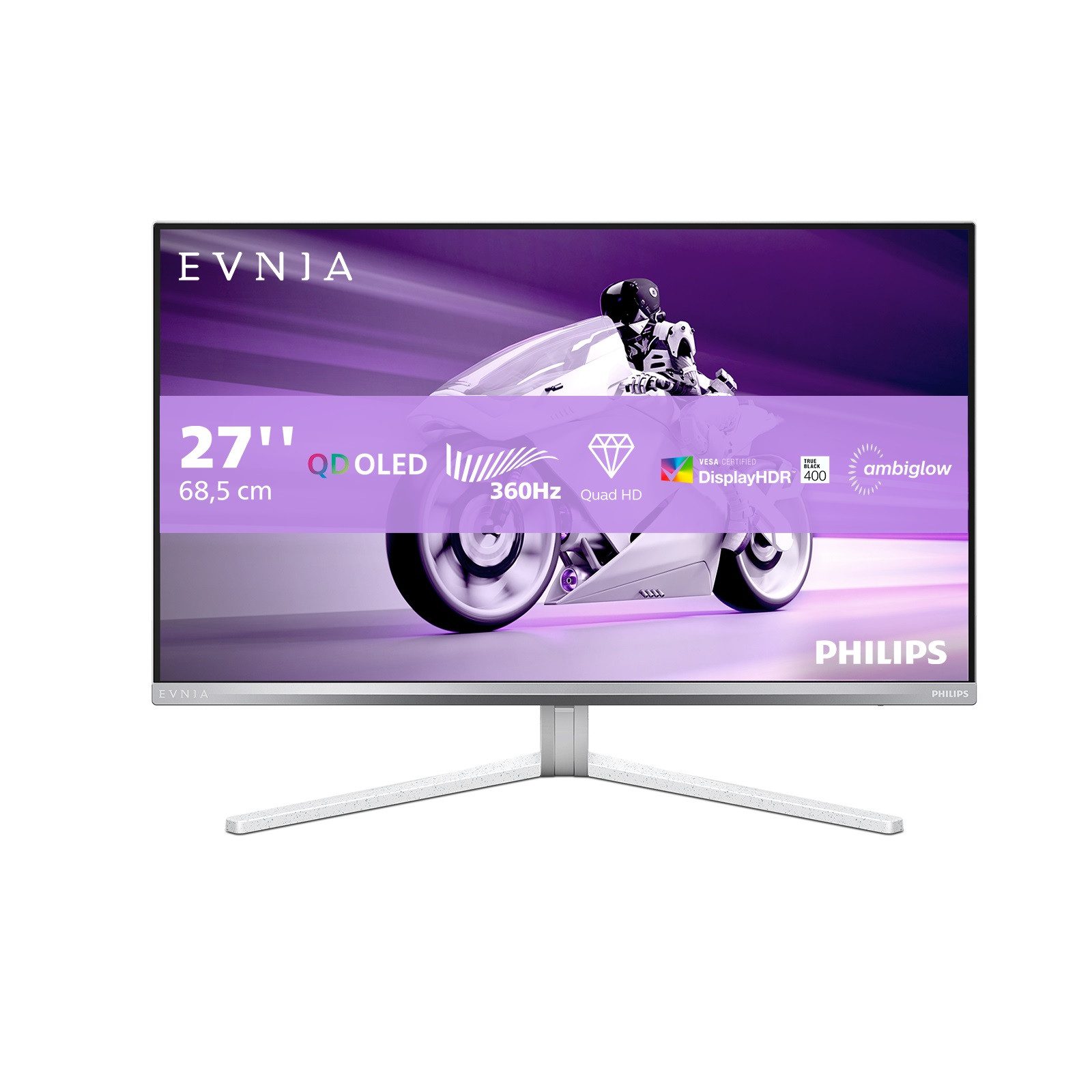 Philips 27M2N8500 OLED-Monitor (67,3 cm/27 ", 2560 x 1440 px, QHD, 0,03 ms Reaktionszeit, 360 Hz, OLED, Höhe, Drehung, Neigung)