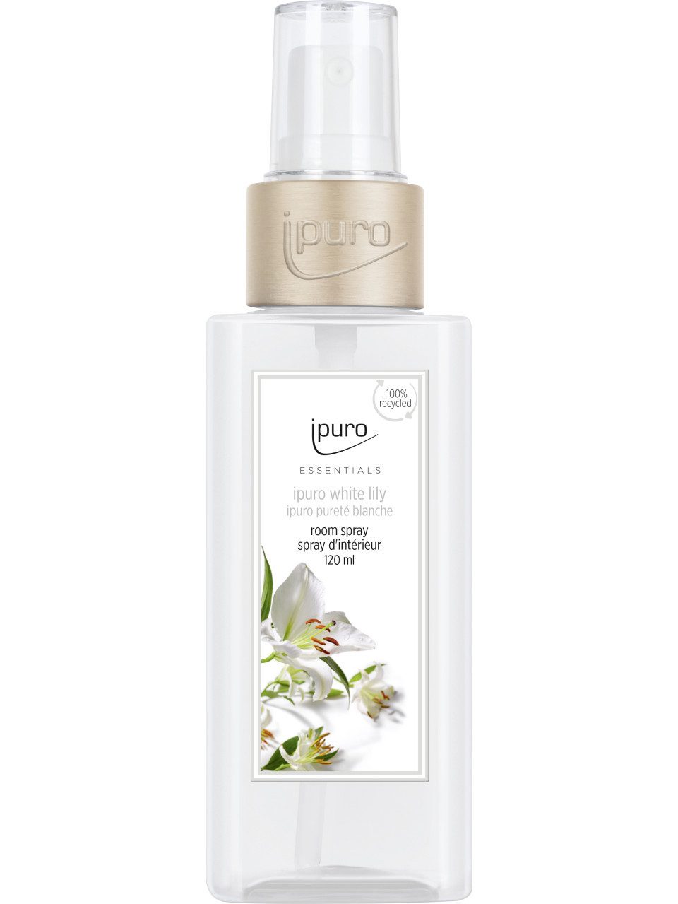 IPURO Raumduft ipuro ESSENTIALS Raumspray White Lily 120 ml