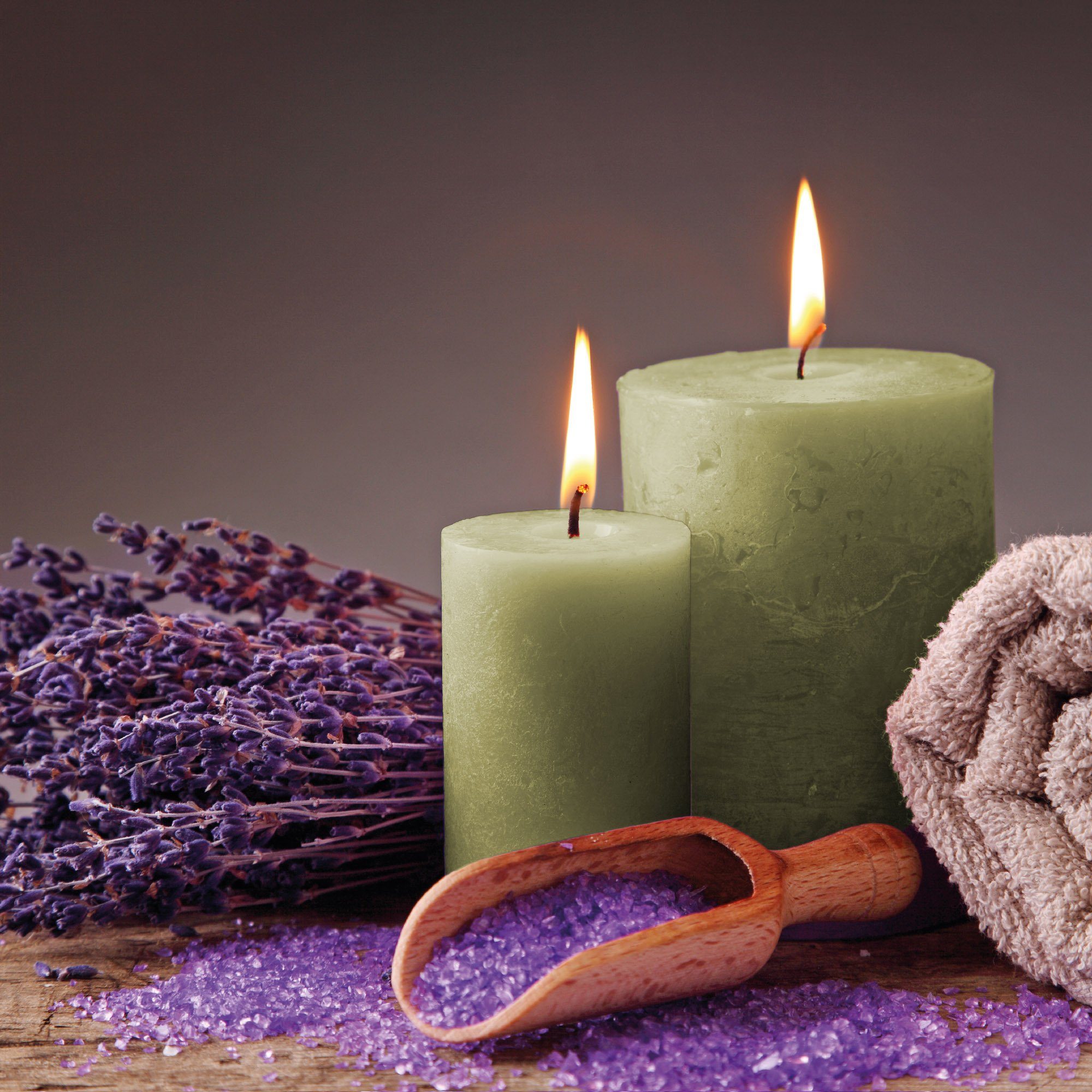 HS Candle Stumpenkerze Rustikale Antik Kerze (vers. Farben / Größen), Duftfreie Altarkerze - Dekokerze - lang Brenndauer - Retro