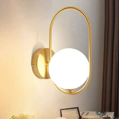 ZMH Wandleuchte Innen Wandlampe Moderne aus Glas Flurlampe Gold G9, ohne Leuchtmittel, Kreatives Design für Treppenhaus Wohnzimmer Schlafzimmer