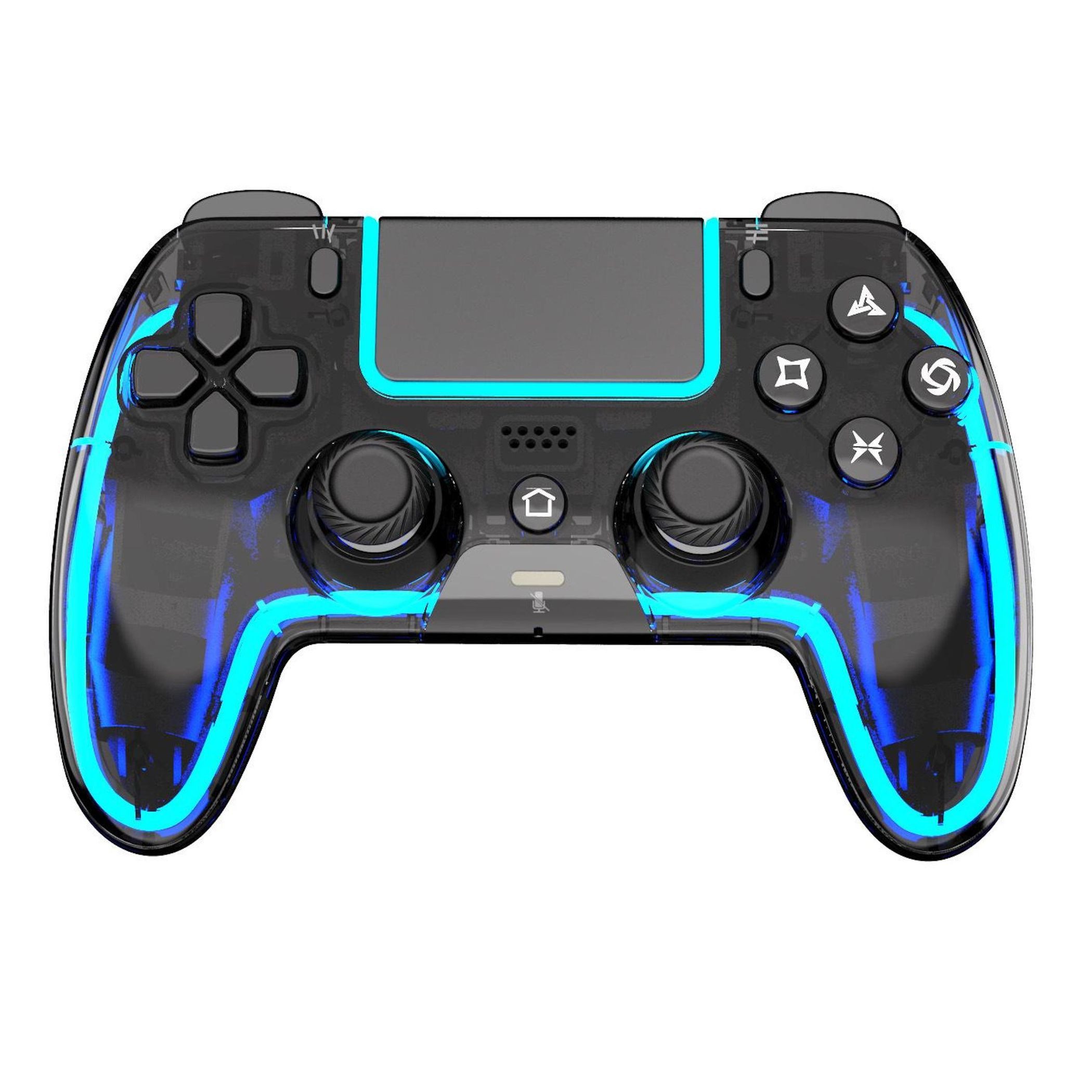 Wigento Wireless Controller PS5 Dual Hall Effect Joystick ABS Schwarz Gaming-Adapter, 0 cm, Hall Effect Joysticks