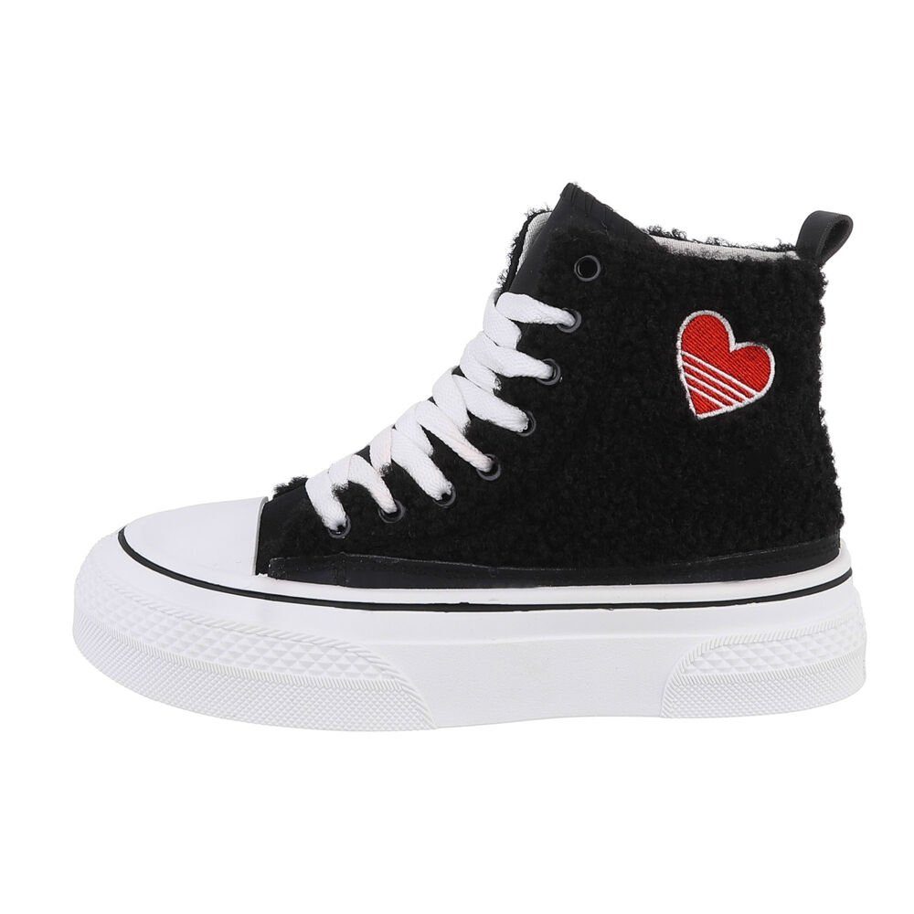 Damen High-Top Freizeit Sneakerboots