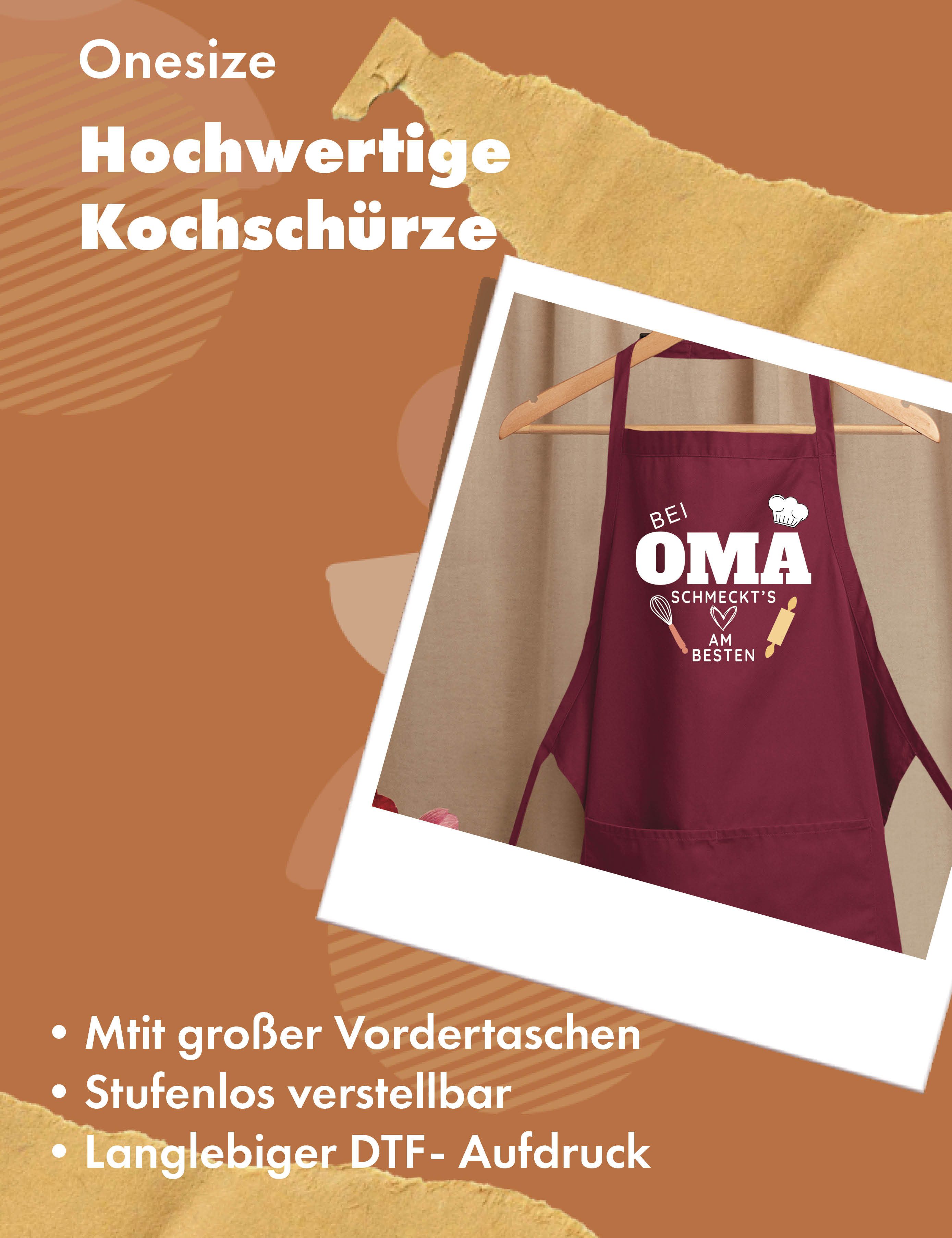 Youth Designz Grillschürze Damen Schürze "Bei Oma schmeckt es am Besten" Pr günstig online kaufen