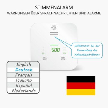 Elro SF500CO2 Rauchmelder (ELRO Connects SF500CO2 Wifi CO2 Meter Kit)