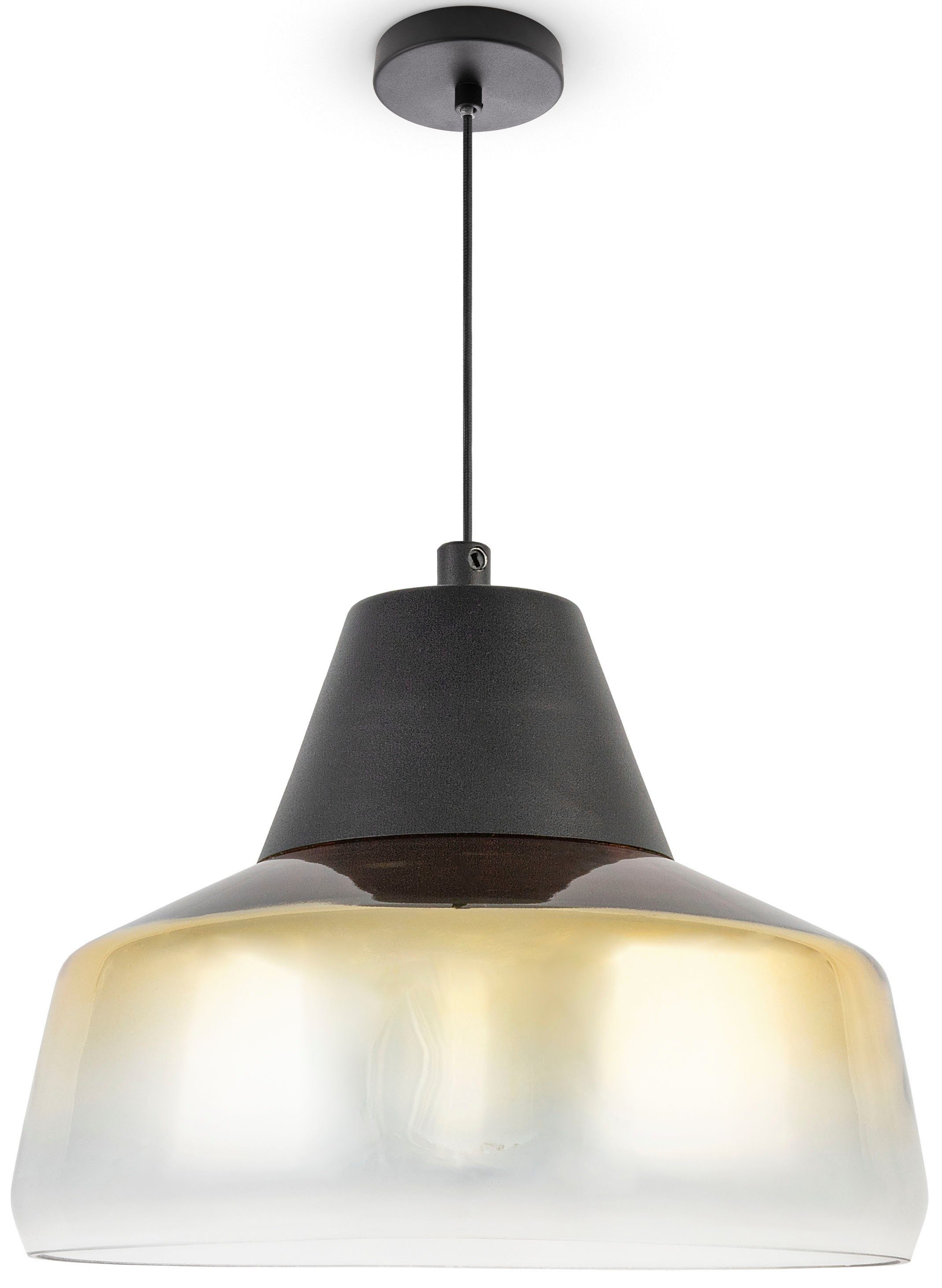 Paco Home Pendelleuchte DIARA, Leuchtmittel, ohne Vintage Hängeleuchte Glas Industrial Esszimmer E27 Modern Lampe