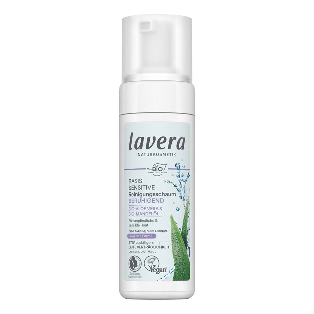 lavera Gesichts-Reinigungsschaum Basis Sensitiv - Reinigungsschaum 150ml