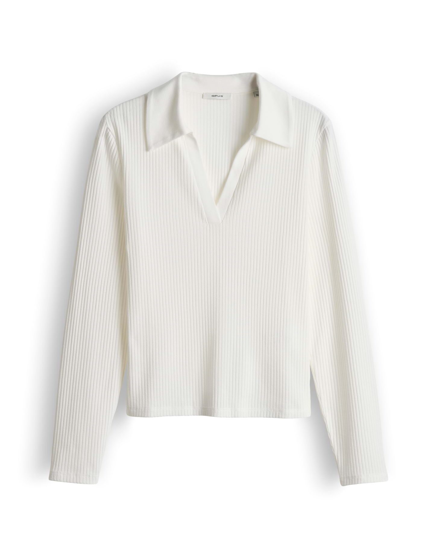 OPUS Langarm-Poloshirt Seti aus ECOVERO™ Viskose Mix Slim Fit schmale Passform, gerader Schnitt, Langarm, weicher Griff