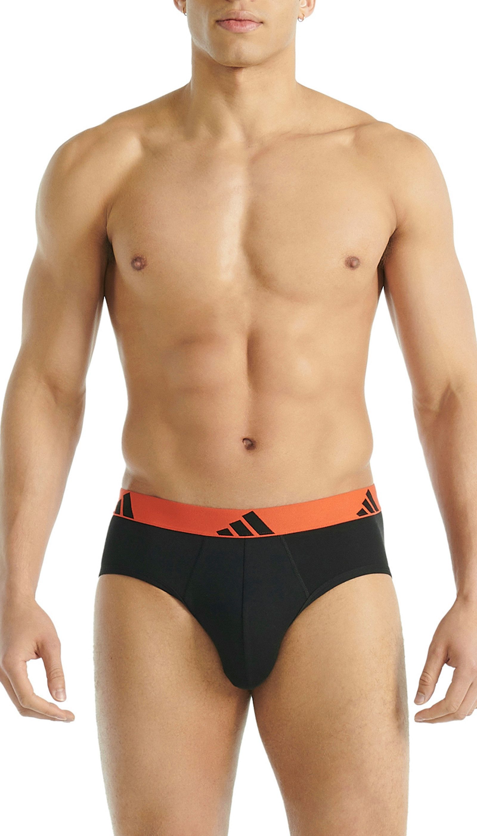 adidas Sportswear Slip Active Flex Cotton (3er Pack) elastisch, Logo-Bund, scheuerfreies Tragegefühl, ohne Eingriff