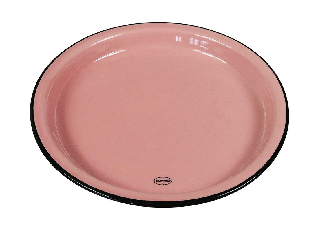 PinkPink in 22cm Kuchenteller Keramik Frühstücksteller Teller Capventure Frühstücksteller Emaille-Optik