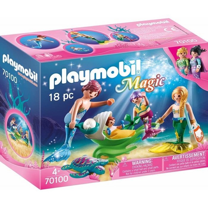 Playmobil® Spielbausteine 70100 Familie mit Muschelkinderwagen