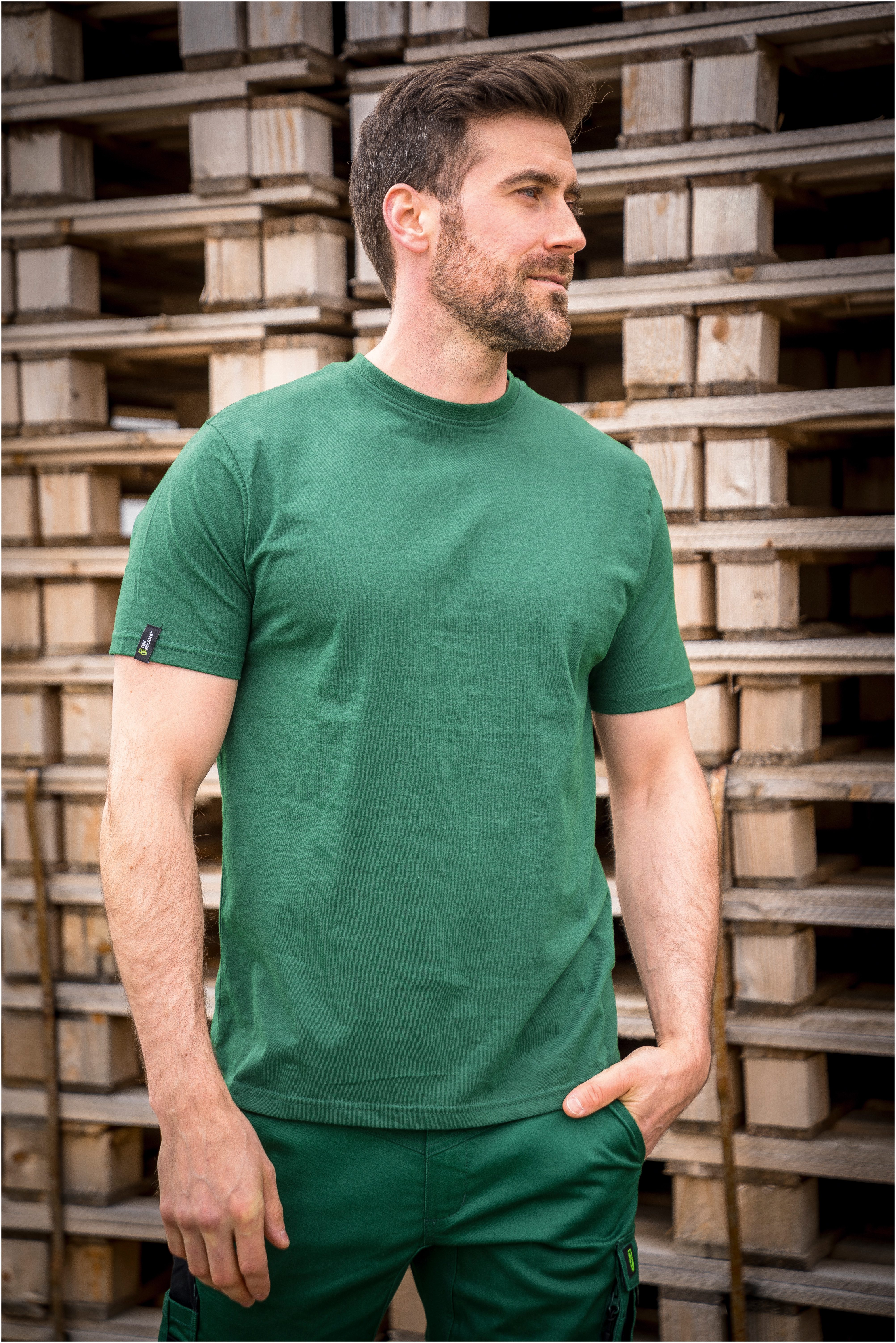 Leibwächter T-Shirt Rundhals T-Shirt Arbeitsshirt Workwear Berufskleidung auch Übergrößen antibakterielle-, Antigeruch- und Antipilling-Ausrüstung