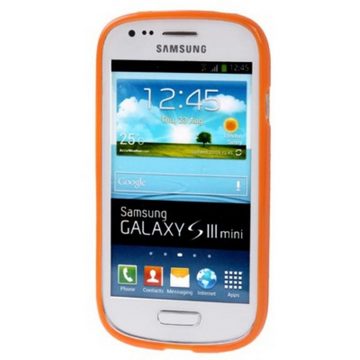 König Design Handyhülle Samsung Galaxy S3 Mini, Samsung Galaxy S3 Mini Handyhülle Backcover Orange