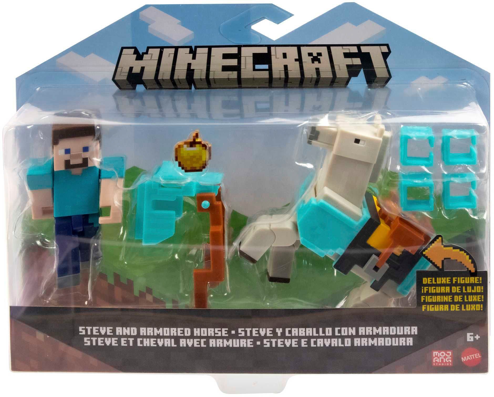 Steve Mattel® and Spielfigur Armored Minecraft, Horse