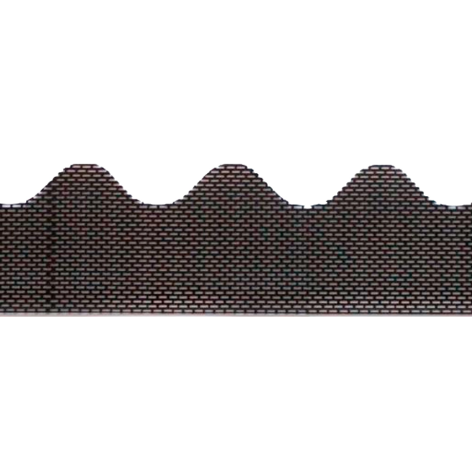 Fassadenprofile Profil (Traufenbelüftungsprofil wellenförmig, 105 cm, PVC 1 Stück Schwarz, 1-St), für Wellplattenprofil 6 geeignet, optimale Fassaden- & Dachbelüftung