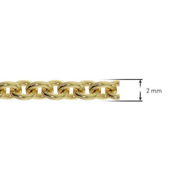 trendor Kette ohne Anhänger Gold 333 / 8 Karat Ankermuster 2,0 mm