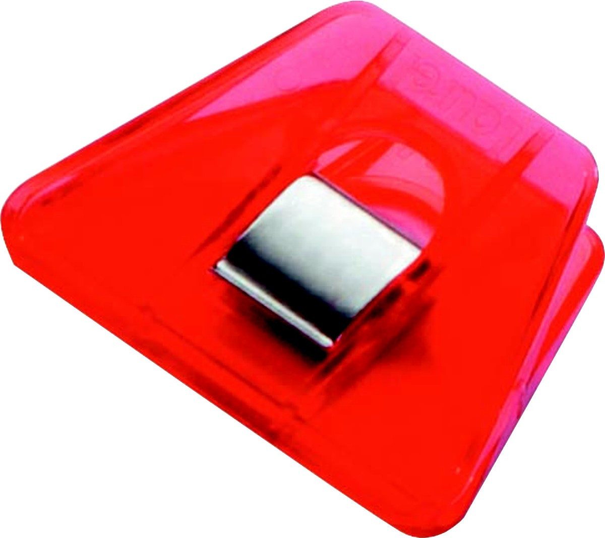 Büroklammer Briefklemmer Signal 2 70x50mm kristallrot (10 Stück)