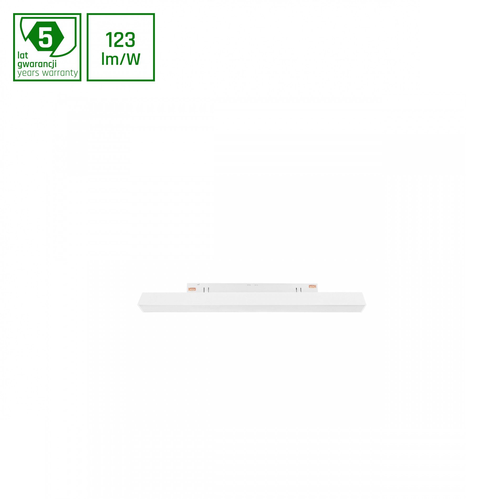 Spectrum Schienensystem-Leuchten Smarte LED-Schienenleuchte 48V 8W CCT & Dimmbar Zigbee Hue kompatibel, Leuchtmittel fest integriert, CCT, 48V Schienensystem, CCT