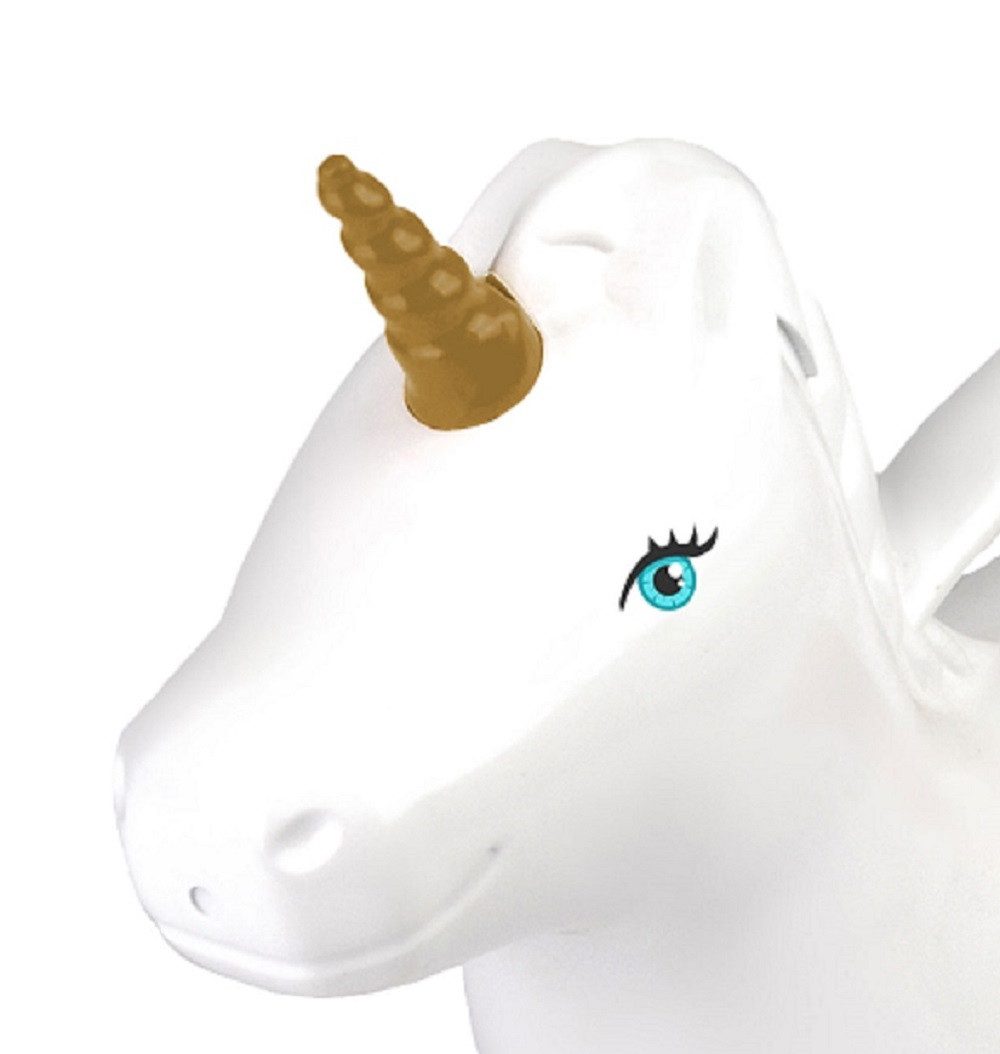 Thumbnail - Dekowunder Gießkanne Einhorn Gießkanne 1,7L in Rosa Weiß Gold. Kunststoff Kanne mit Flügeln