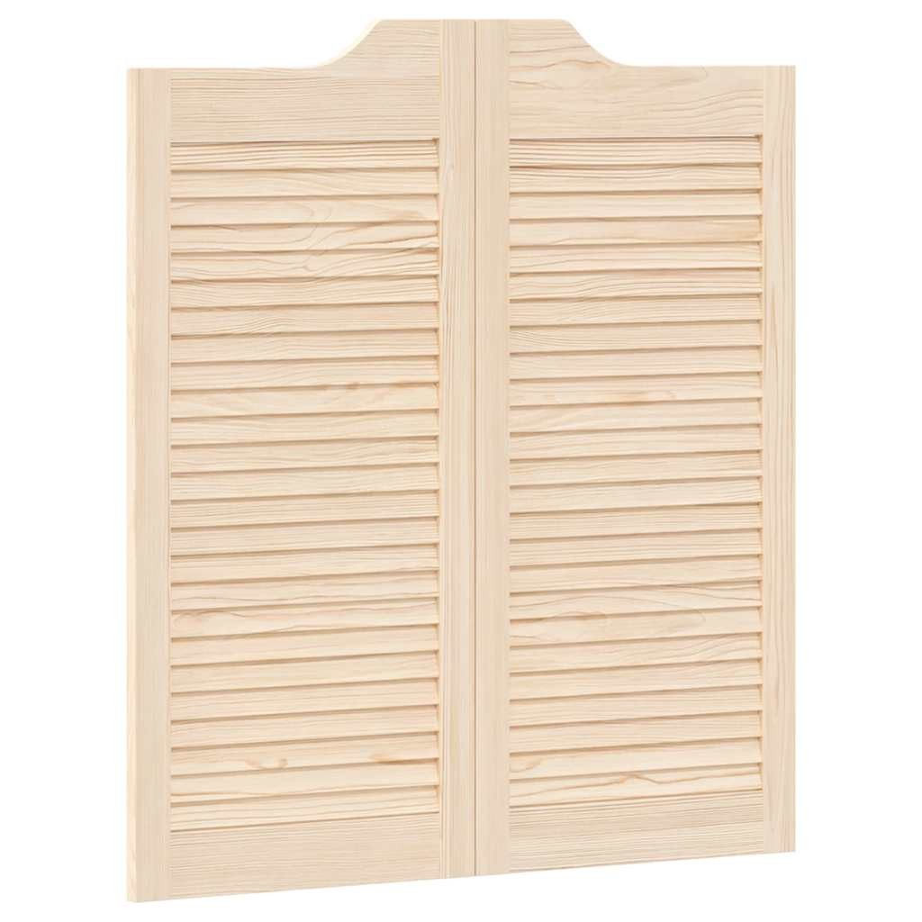 vidaXL Haustür Schwingtüren Lamellen-Design 1-Paar 90x80 günstig online kaufen