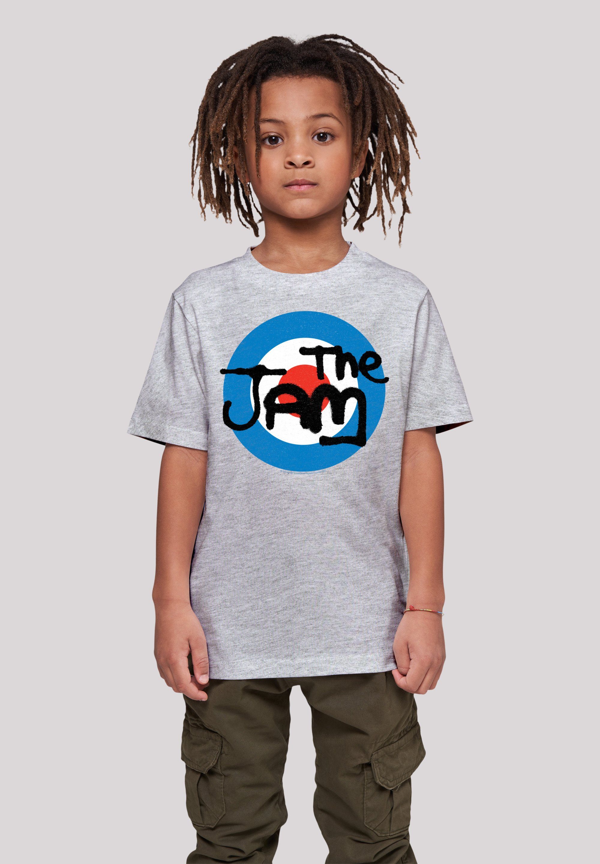 F4NT4STIC T-Shirt The Jam Band Classic Logo Premium Qualität heather grey