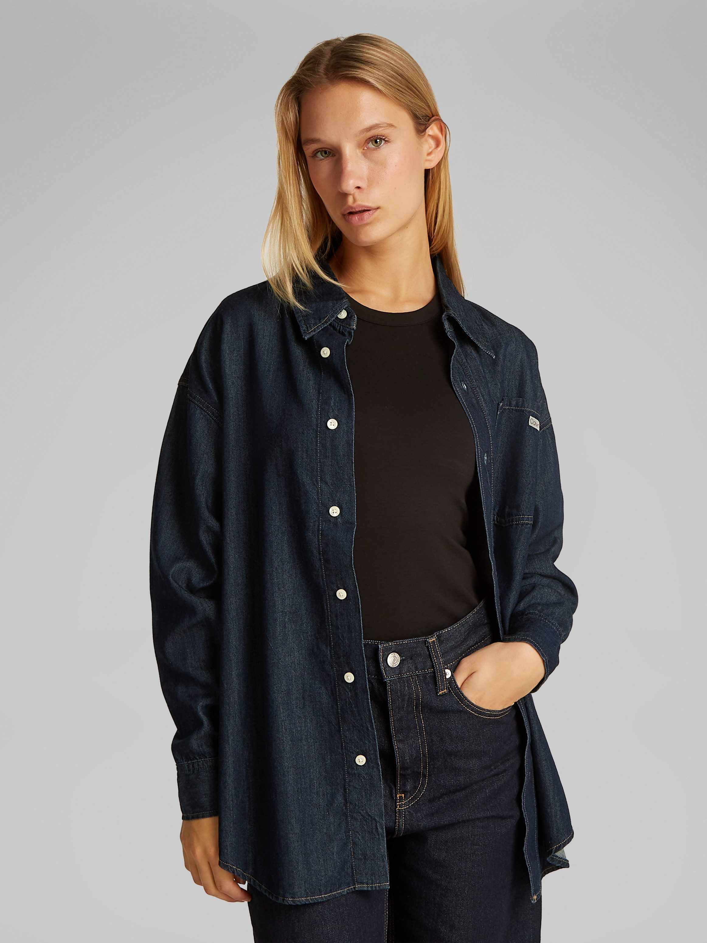 Calvin Klein Jeans Jeansbluse OVERSIZED LS günstig online kaufen