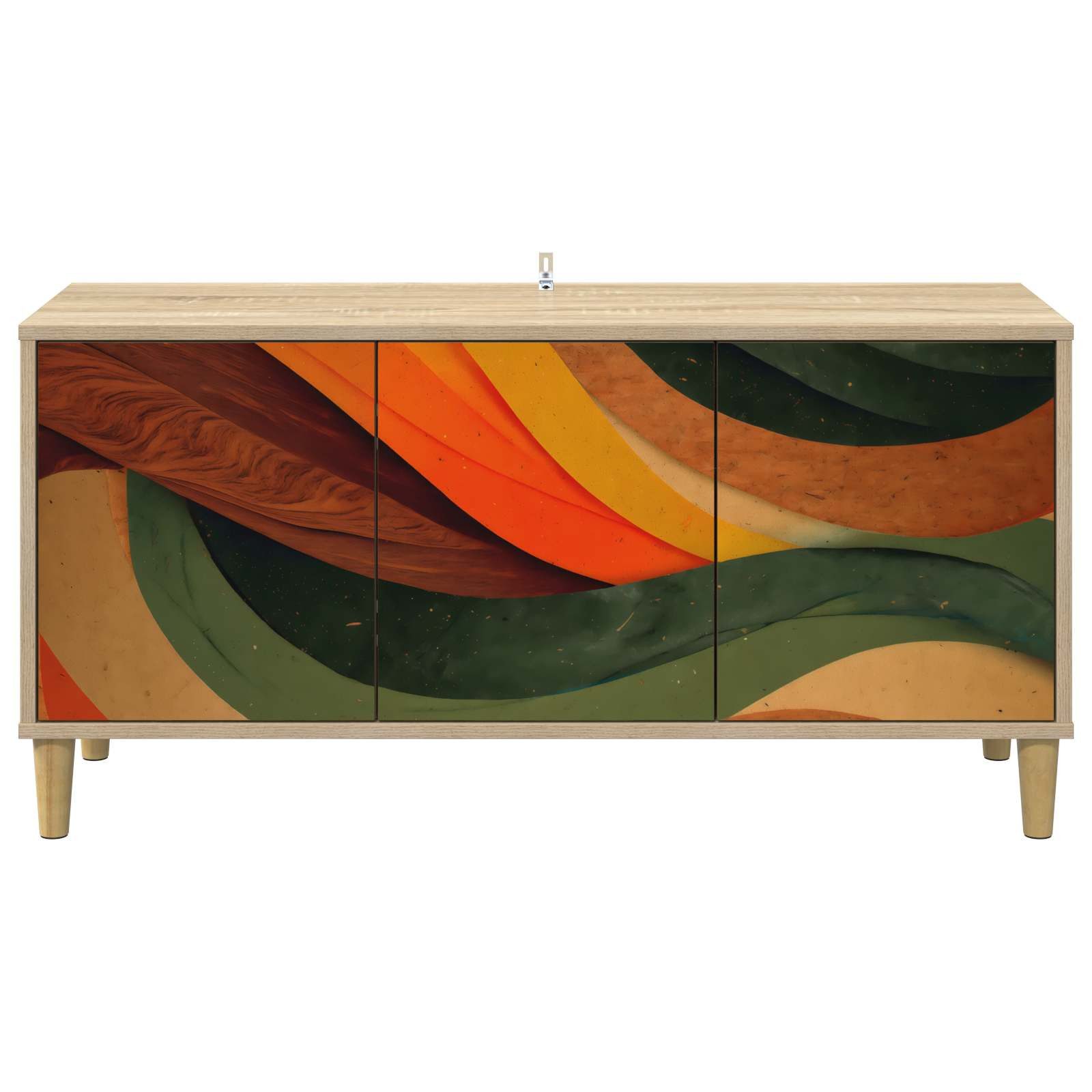 vidaXL TV-Schrank TV-Schrank BONN 102 x 33 x 50 cm Sonoma Holzwerkstoff (1-St)