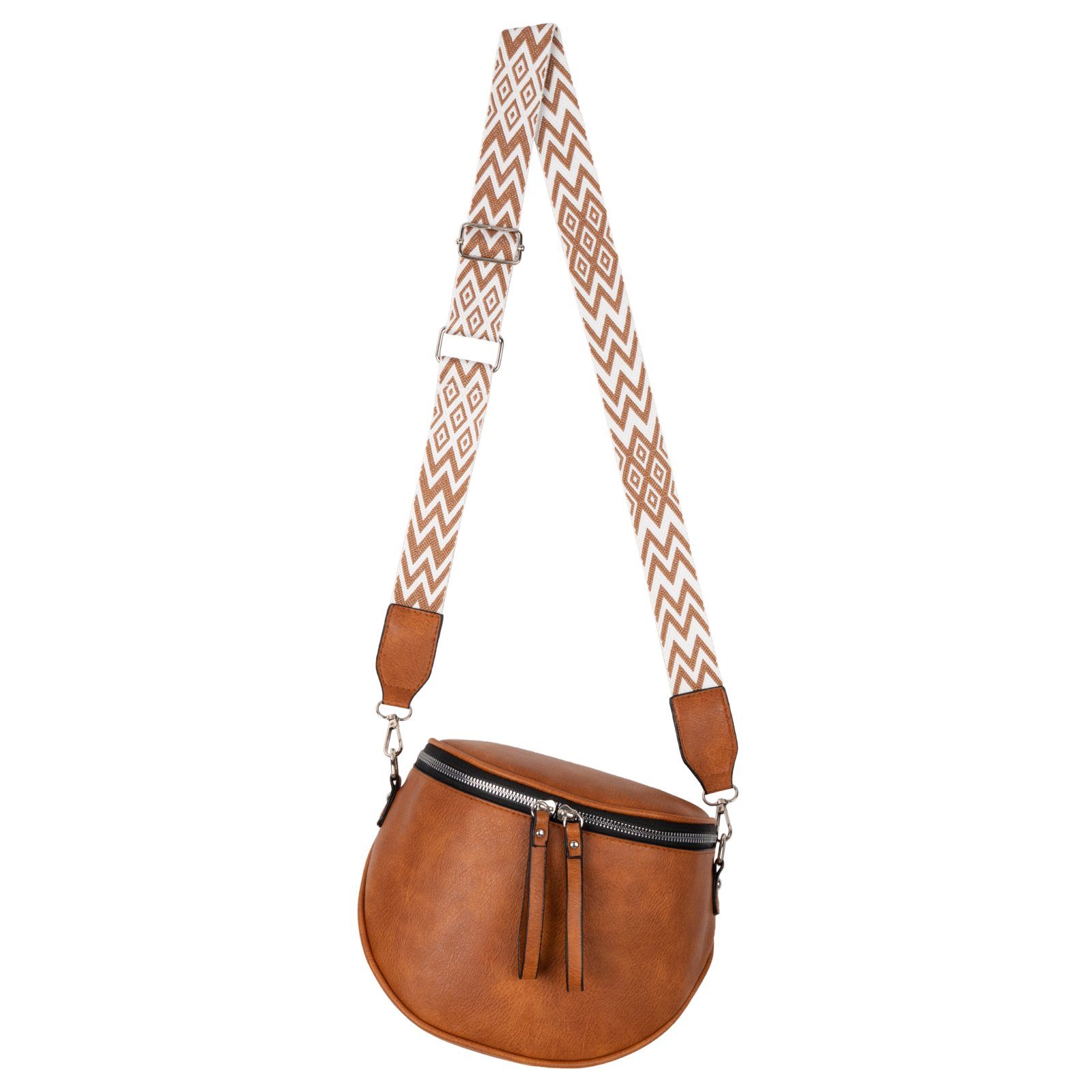 Gürteltasche Bauchtasche Umhängetasche Crossbody-Bag Kunstleder Italy-Design